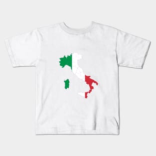 Italy Flag Map Kids T-Shirt